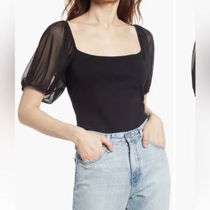 Intimately By FP Convertible Puff Sleeve Top